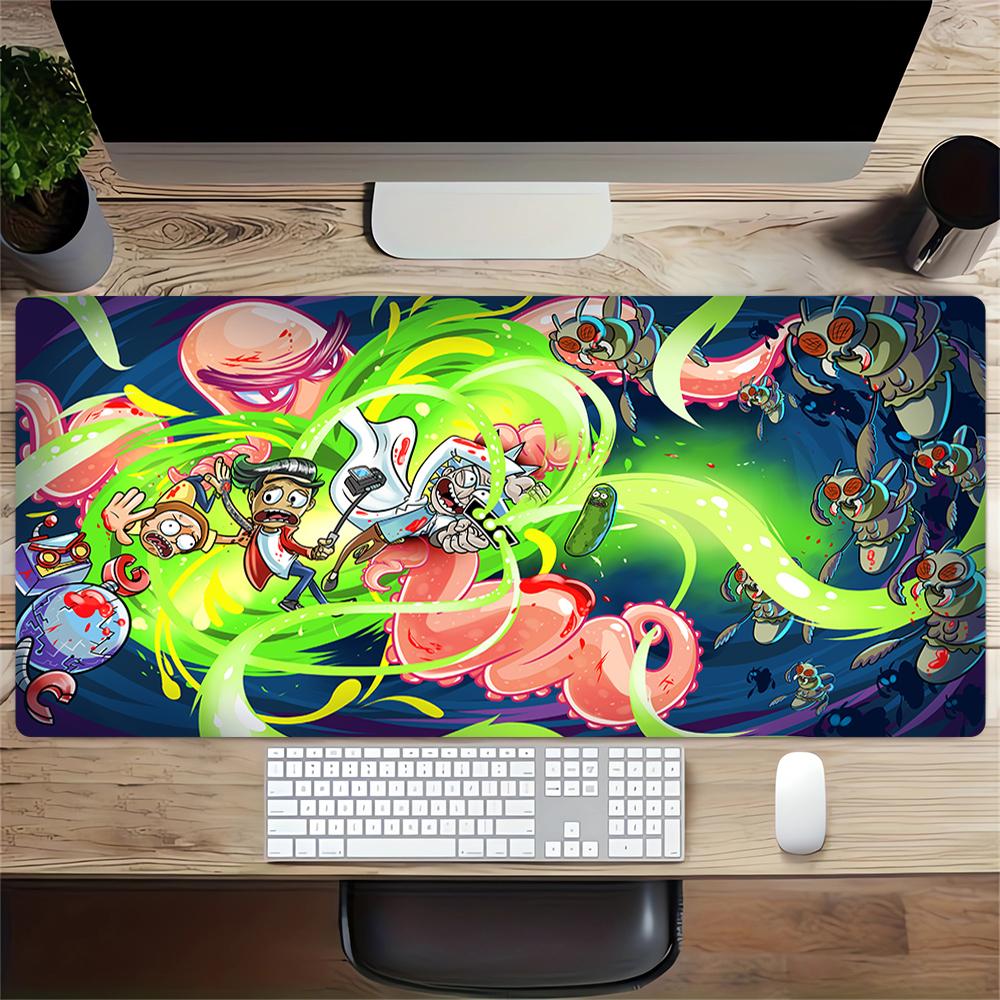 Alien Invasion Adventure Large Gaming Mouse Pad Nonslip Rubber Base Waterproof Desk Mat For Office Pc Laptop