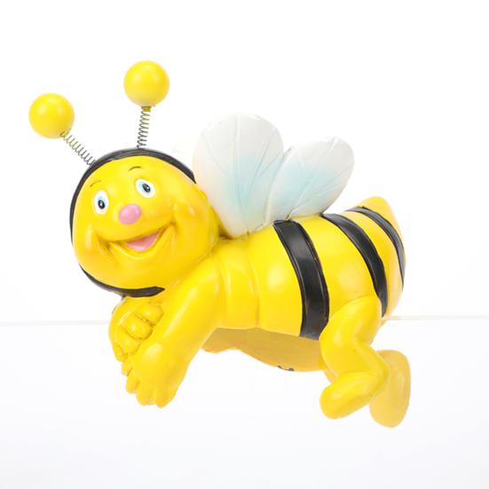 2 ks včelí květináč ozdoba závěsná socha včely pryskyřice kreslená figurka včely medonosné pro hrnkové rostliny květináč okraj dekorace