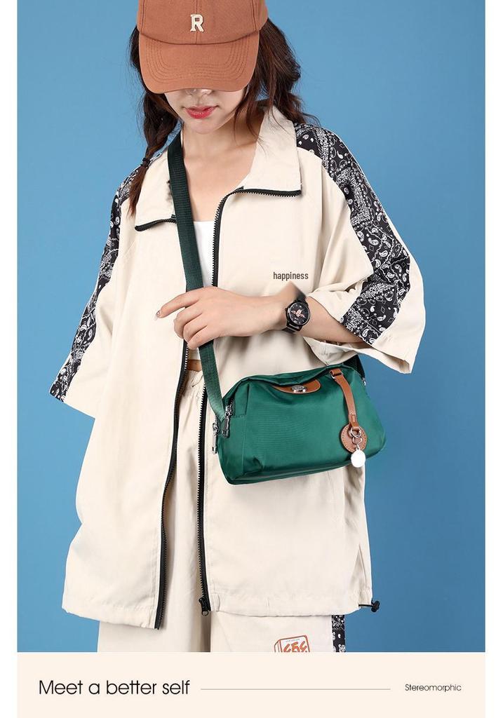Women's Multi-Layer Crossbody & Backpack: Colorful, Casual, Water-Repellent Oxford Cloth, Korean Style, Large Capacity.