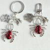 European Retro Dark Style Spider Web Keychain Pendant
