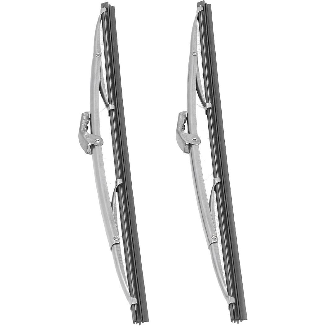 Windshield Wiper Blades Replacement,Front Windshield Wiper Blades Stainless Steel Polished Silver Universal for Car