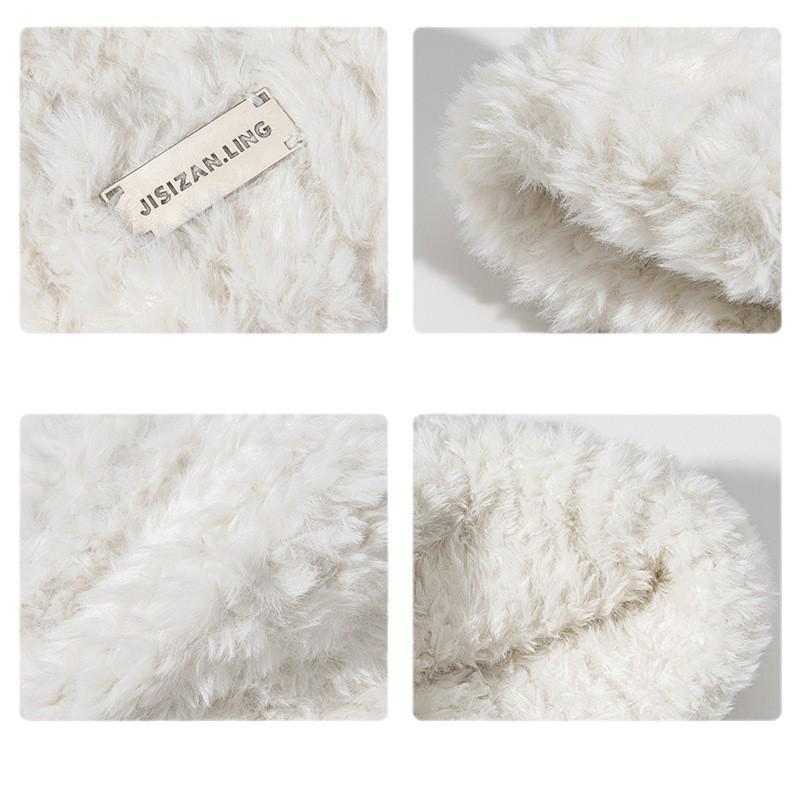 Women's Winter Plush Knit Hat with Ear Protection - Newcomer Exclusive