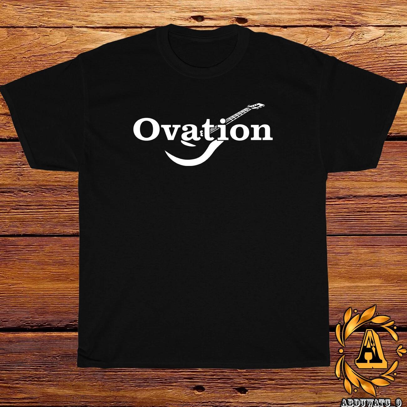 New Ovation Guitar Company Logo Black/Sport Grey/White/Navy/Red T-Shirt S-5XL L