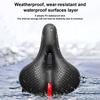 Bike Saddle Silicone Cushion Shock Absorbing Comfortable Cycling Seat Hollow Breathable Thickened Sponge Bicycle Seat