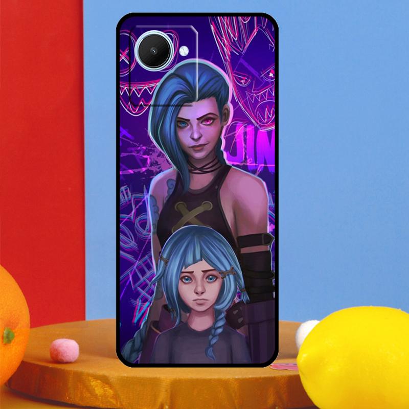 Anime Arcane Jinx For Realme 12 9 10 11 Pro Plus C67 C55 C53 C51 C35 C33 C30 C25s C21Y C31 GT5 GT Neo 6 Case