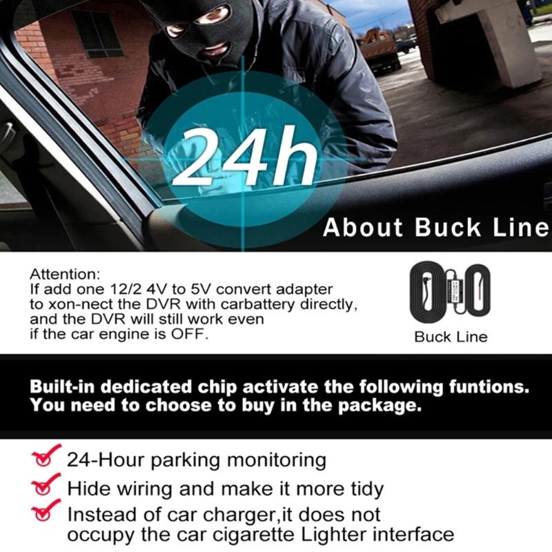 Mini DVR 3 Channel 2.4 Inches DashCam Car Full High-Definition Video Recorder Auto Registrator DashCam Camcorder Cameras