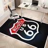 UNS. Route 66 Bedruckter Saugfähiger Waschbarer Teppich, Rutschfeste Badezimmerteppiche, Küchenteppiche, Yogamatte, Wohnzimmer Eingang, Camping Picknickteppiche