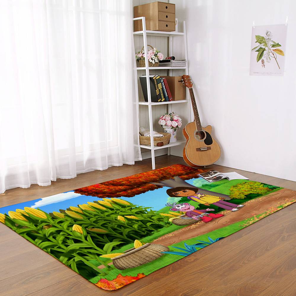 Dora The Explorer Floor Mat Living Room Rug For Bedroom Welcome Mat Outdoor Rug