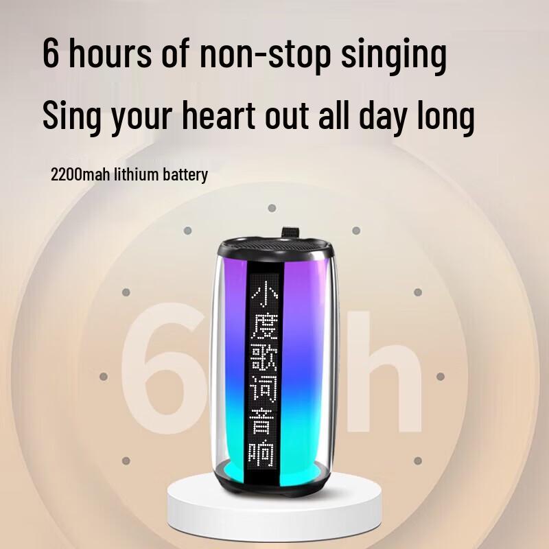 Newmine K191mini Wireless Karaoke Speaker with Dual Microphones CN plug (adapter included)