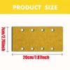 10pcs Rectangular Sandpaper 7/20cm 8-Hole Self-Adhesive Flocking Back Velvet Sander Sanding Putty Sandpaper