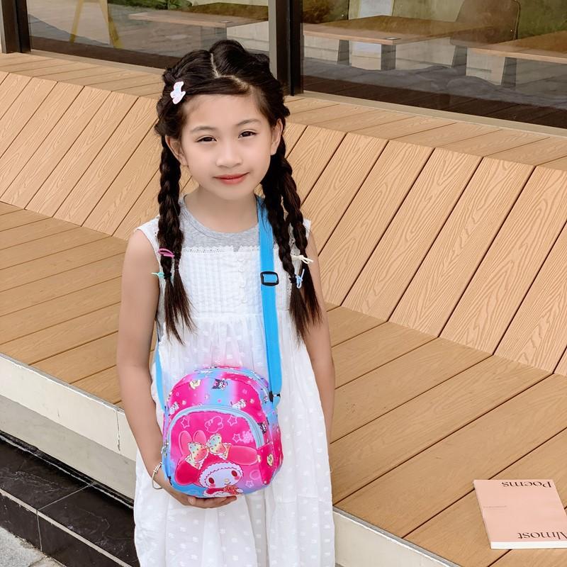 School Bag New Girl Bag Cute Cartoon Light Casual Oblique Change Bag