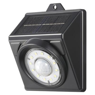 Ohm Electric Sensor Light Solar Outdoor Waterproof IP65 Sensor Wall Light Solar Rechargeable 600 Lumens Daylight OHM E-Bright LT-SSL60DW3 06-3965