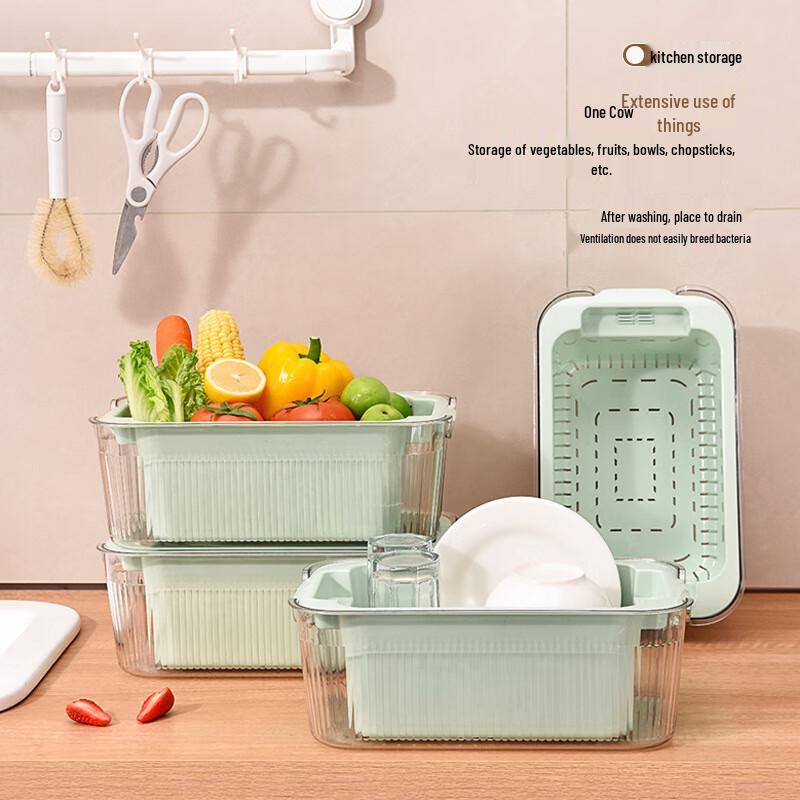 Double-Layer Draining Basket