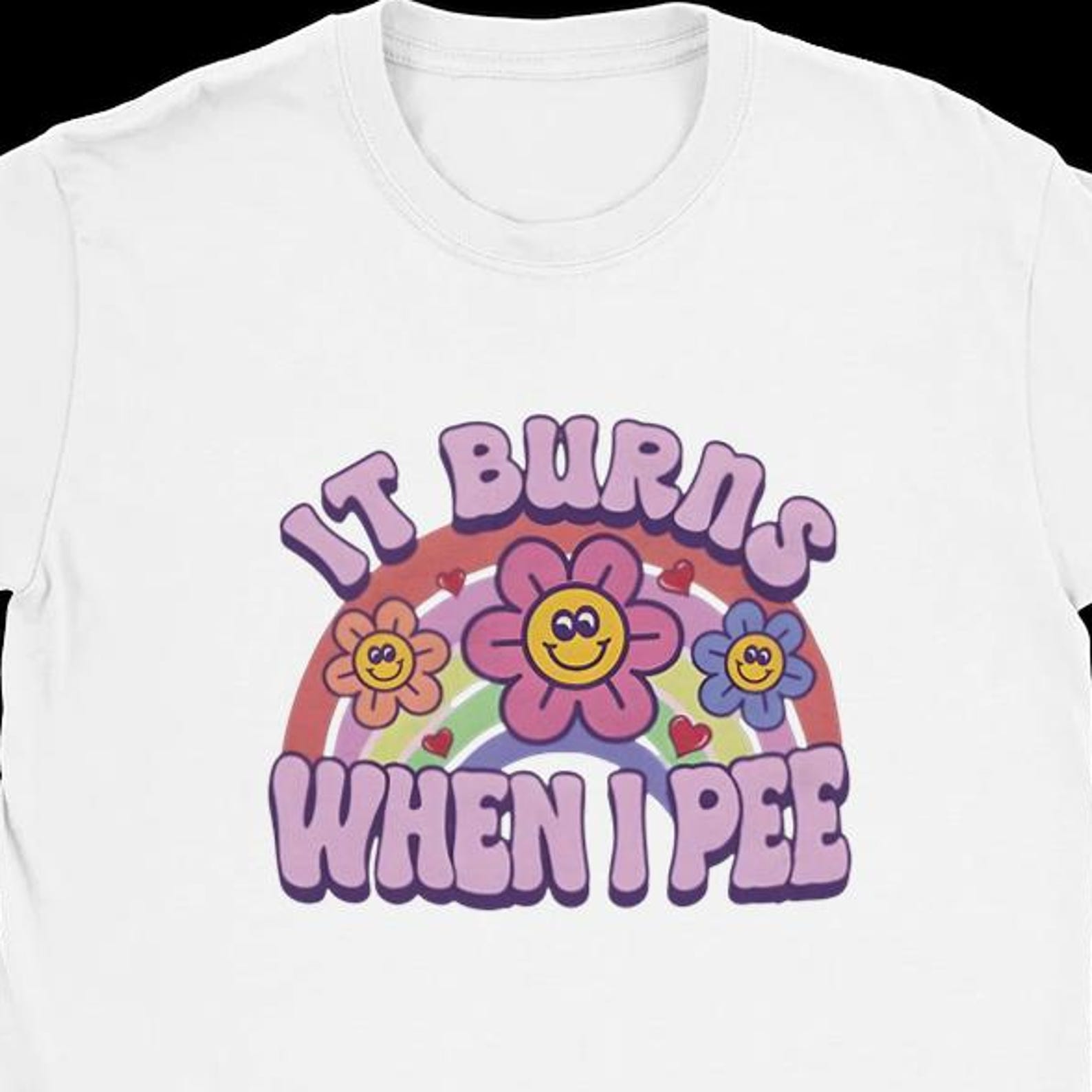 funny t-shirt | it burns when i pee | streetwear | college style | gildan cotton unisex 3XL