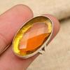 Honey Topaz Gemstone Handmade 925 Solid Sterling Silver Ring Jewelry For Her