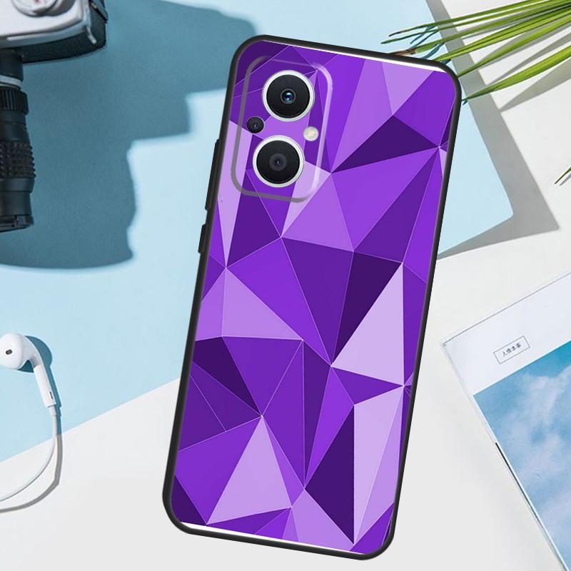 Geometric Abstract Crystal Cover For OPPO Reno 14 Pro 10 11 12 13 14F 13F 12F 11F 7 8 Lite OPPO Find X9 X6 X5 X8 Pro Case