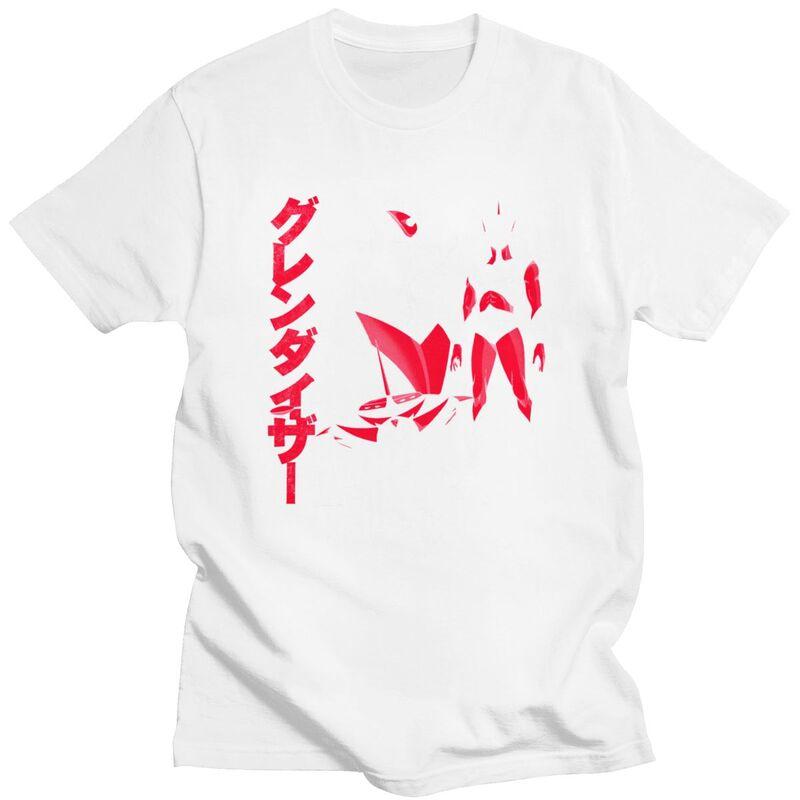 Custom Goldorak Gurendaiza T Shirts for Men Pure Cotton Tee Tops Anime Ufo Robot Goldrake Tshirts ShortSleeve Tshirt Clothes