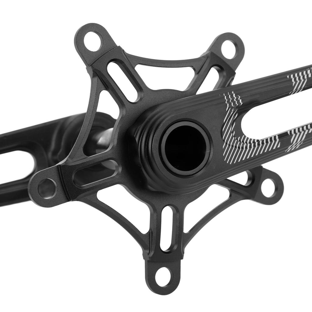 Lp Litepro Folding Bicycle Crankset Aluminum Alloy 130 BCD Bike Crankset CNC Curved Hollow Handle Single Disc