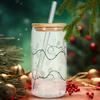 Color Changing Christmas Cup Reusable Coffee Mug Color Changing Christmas Cups with Lids for Cappuccino Tea Latte Milk Soda