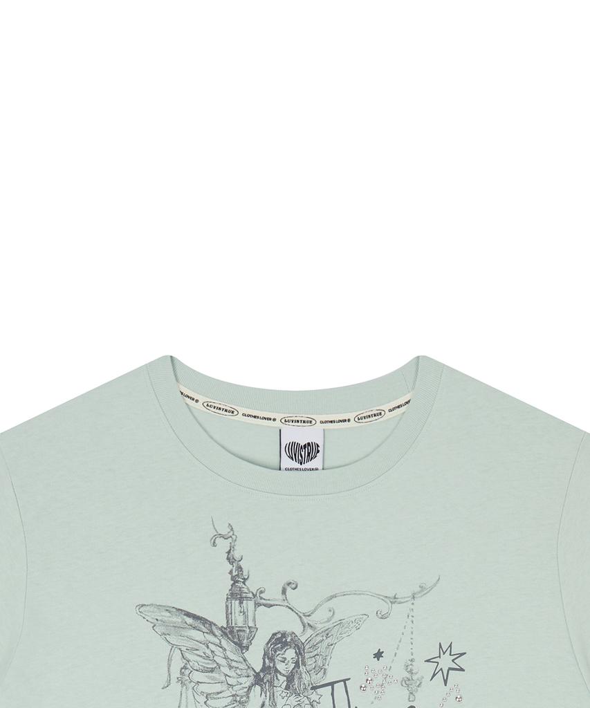 LUVISTRUE El Angelic Graphic Tee(Green)