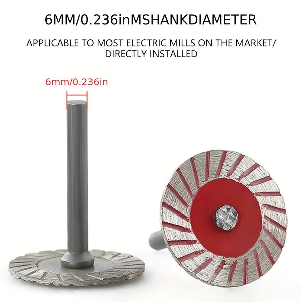 Discuri de Tăiere Diamantate de 40mm, Pânză de Ferăstrău Turbo Mini pentru Sculptură Pentru Granit Marmură Placă Ceramică, Unealtă de Sculptură în Piatră cu Ax de 6mm