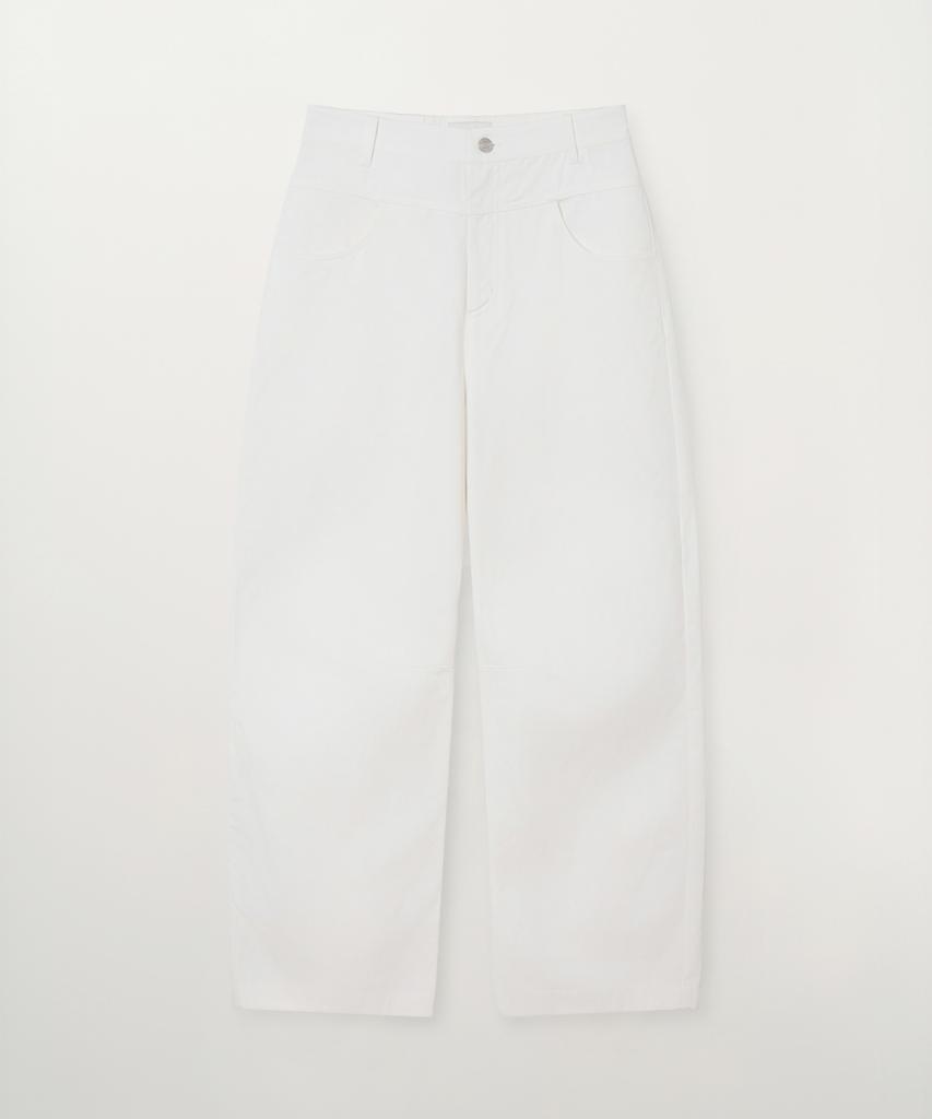Seteo (W) Cotton Curved Pants White