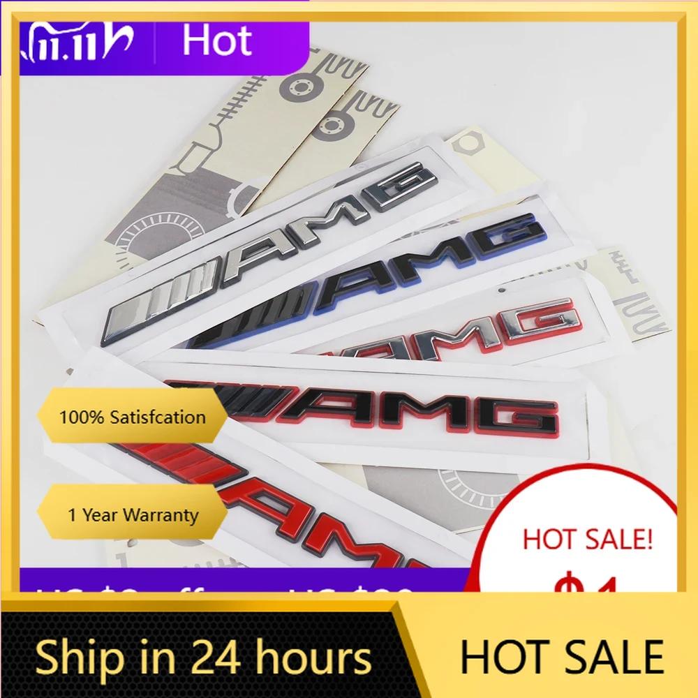 For Mercedes Benz 1pc 3D ABS Car Rear Trunk Badge Decal Letters Sticker For Mercedes Benz AMG A B C E G CLA C63 C63S E53 GT SLK