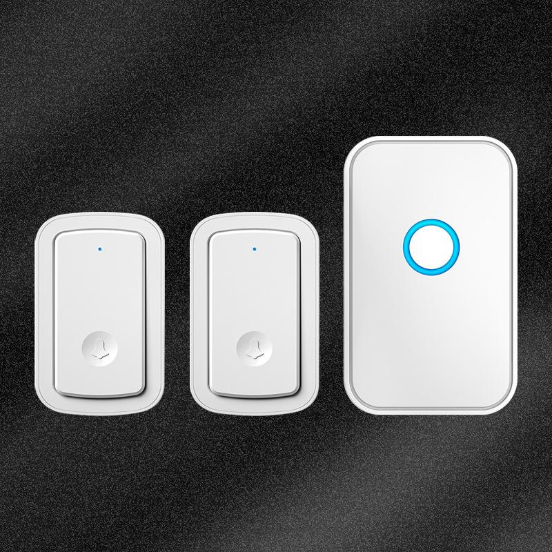 Rechargeable Wireless Doorbell with Ultra-Long Range, Suitable for Home, Commercial Use, and Elderly Call Button No