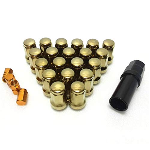 [STS MICHIKO] Wheel lock nuts, 7-corner outer corners, M12, P1.25, P1.5, 2 sizes to choose from, 7 colors, 4-hole, 5-hole, 6-hole, air valve cap