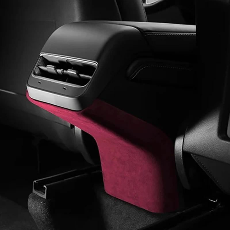 Kryt zadního výdechu klimatizace pro Tesla Model 3/Y, interiér, Alcantara, dekorativní obal