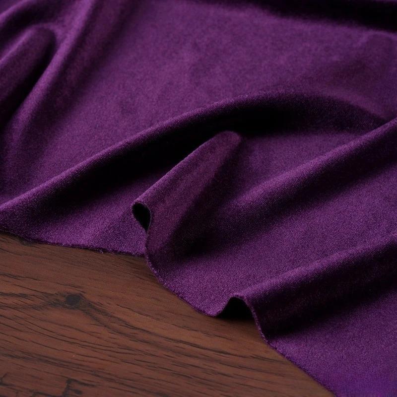 100x155cm Stretch Velvet Fabric Diamond Luster Cloth Soft Upholstery TextilesDiy Velour for Sofa Curtain Background