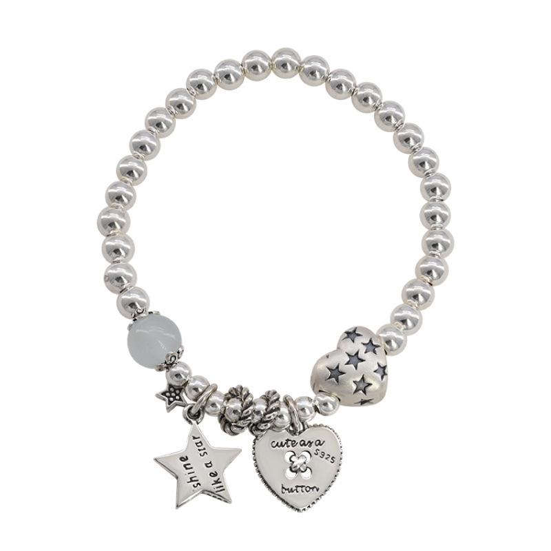 Korean Style Simple Heart Star Bracelet Fashion Jewelry For Women