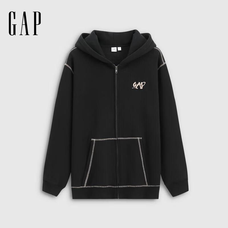 GAP Худи унисекс на молнии с начесом и вышитым логотипом L 4540₽
