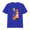 Vintage Geometric Paris Eiffel Tower Moon Print Casual T Shirt Vintage Washed Fashion Homme Top For Everyday Wear Graphic