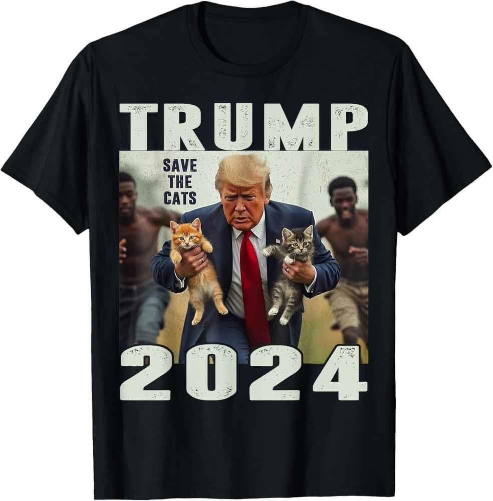 

SALE Trump 2024 Save the Cats Saying Debate Unisex T-Shirt Unisex T-Shirt L