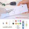 Portable Mini Electric Sewing Machine Kit with 101 Accessories - Colored Thread, Bobbin, Customizable for Foreign Trade Export.