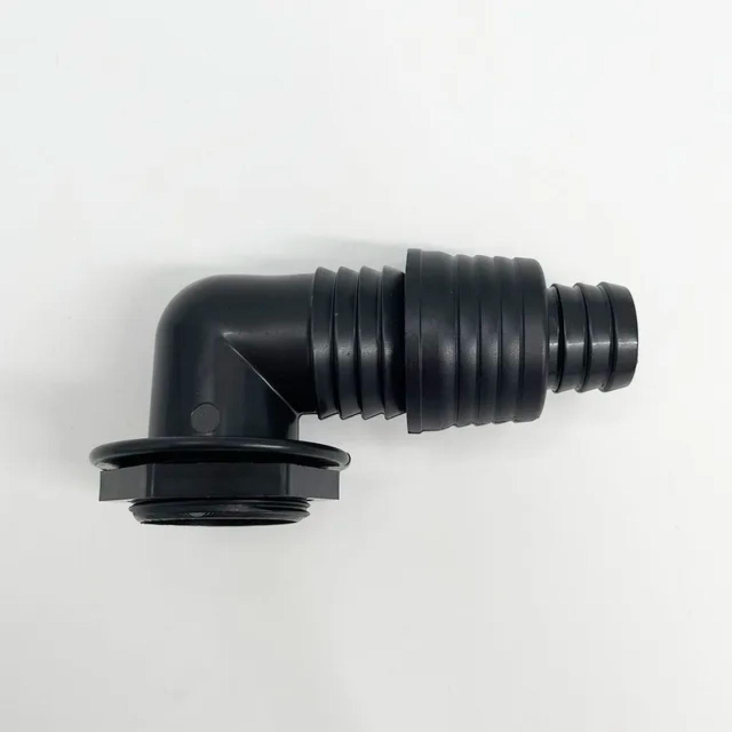 

Черный антизапаховый и антипереливной соединительный коленчатый патрубок для слива в пол для стиральной машины - 1 шт., эффективная канализационная дренажная труба 0.78inch чёрный