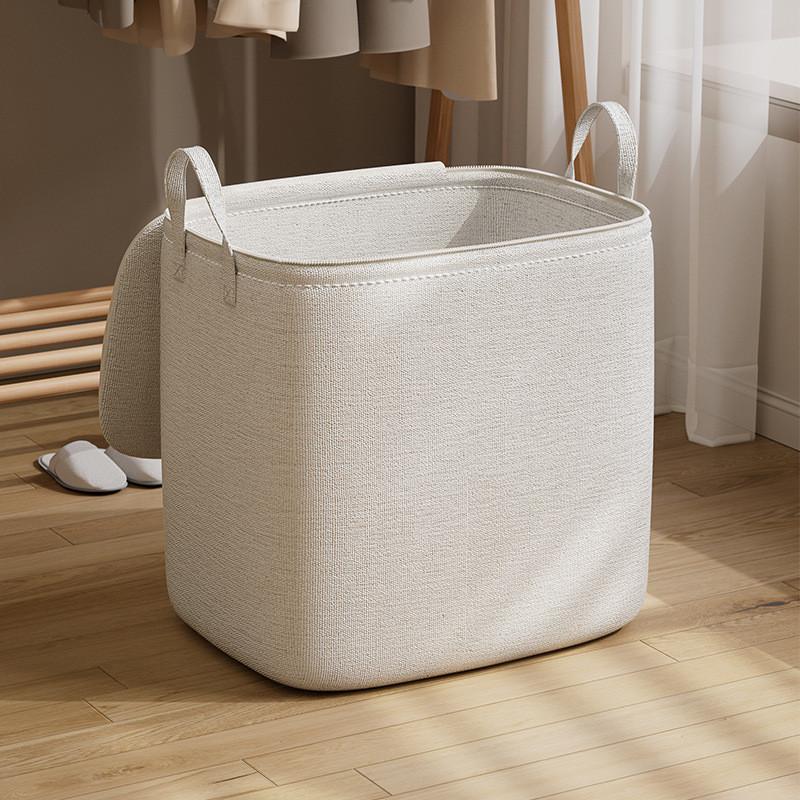 Borsa Portaoggetti in Cotone e Lino per Vestiti e Biancheria da Letto ad Alta Capacità per Uso Domestico e da Viaggio