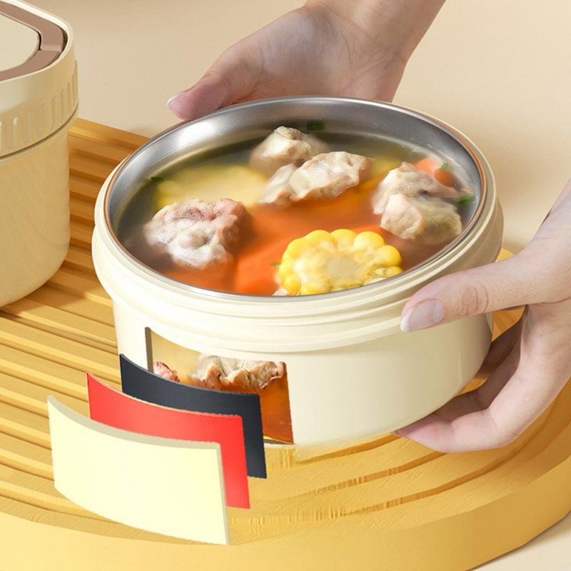 1Set Lunch Box Portable Insulated Lunch Container Set Stackable Bento Stainless Steel Lunch Container