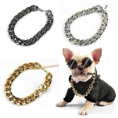 No Discoloration In Electroplating Pet Necklace Fashion Dog Accessories Cat Collar Pet Jewelry Necklace Dog Chain