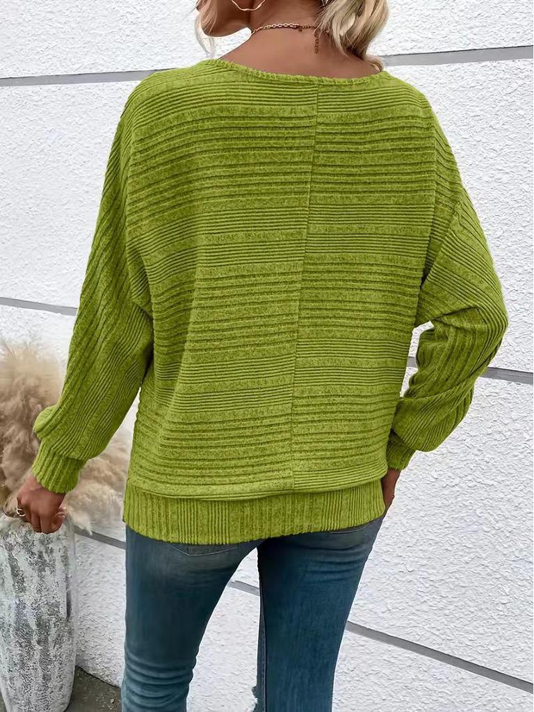 Women's Casual Solid Color Long Sleeve Zip Pullover Top (Autumn/Winter 2025)