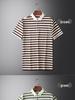 Men's Summer Striped Color Block Polo Shirt - Short Sleeve, Casual, Versatile Lapel T-shirt
