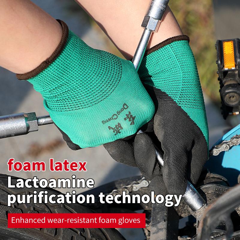 1/2/3/4/5 Paar Arbeitsschutzhandschuhe Schale Polyurethan-beschichtet Gestricktes Handgelenk Nicht rutschfest Verschleißfest Atmungsaktiv Sicherheitshandschuh