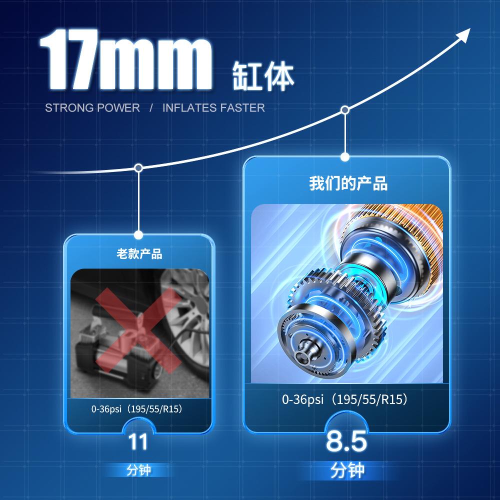 Bicycle air pump wireless handheld charging digital display car bicycle tire electric portable air pump