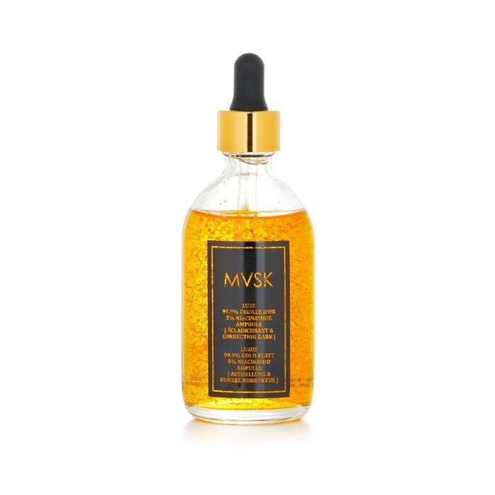 Mvsk Luxury 99.9 Gold Leaf Brightening & Dark Correcting Ampoules
