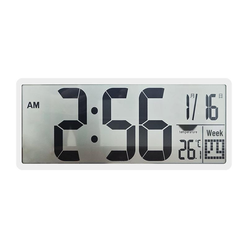 Creative Multifunctional LCD Wall Clock – Modern Large Screen Alarm Clock for Living Room