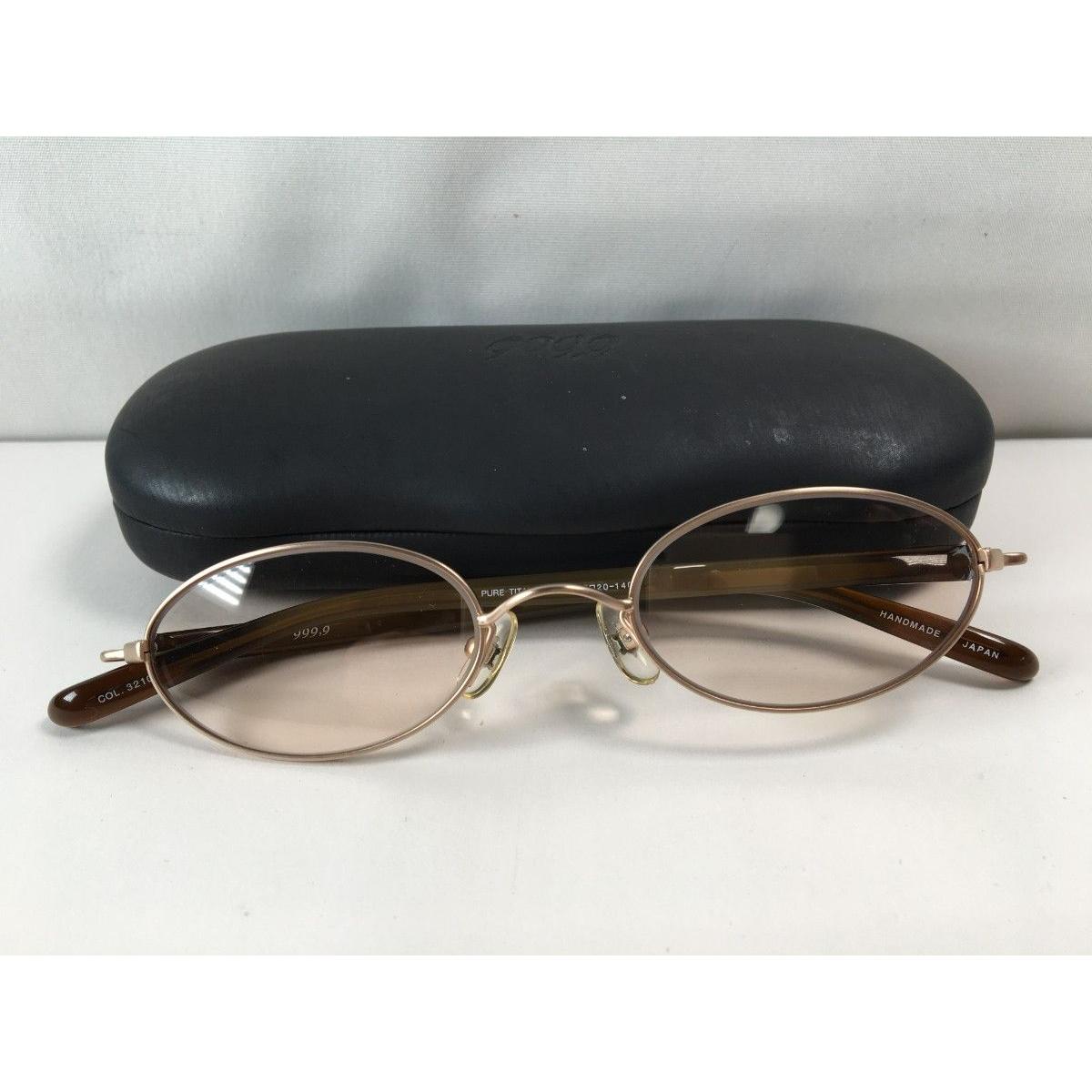 Used b1095 Discontinued Masterpiece Rare Good Condition 999.9 Four Nines S-43T Turtle Nose Pad Sunglasses Glasses/Glasses Frame