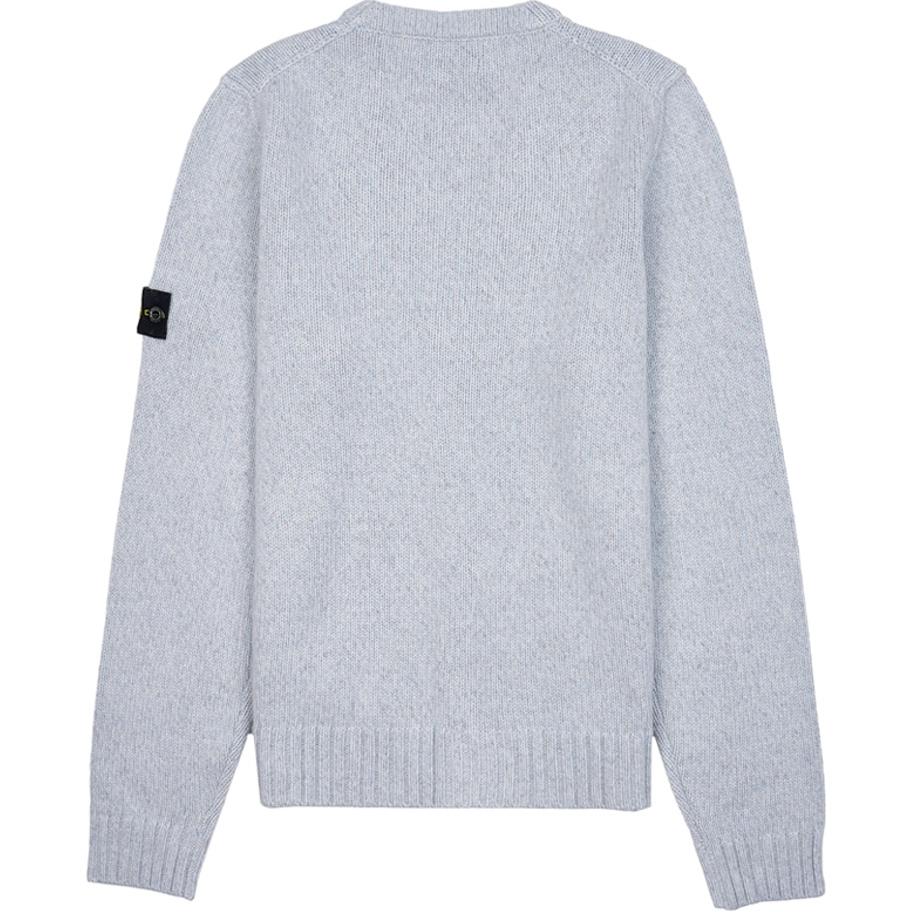 Stone Island Sweater Logo Badge V-Neck Single-Breasted Long Sleeve Kids sweaters Blue 7916519Z6-V0093