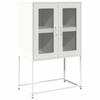 VidaXL Highboard White 68x39x107 Cm Steel, Cabinet, Storage Cabinet, Highboard, Sideboard, Tall Cabinet, 853379