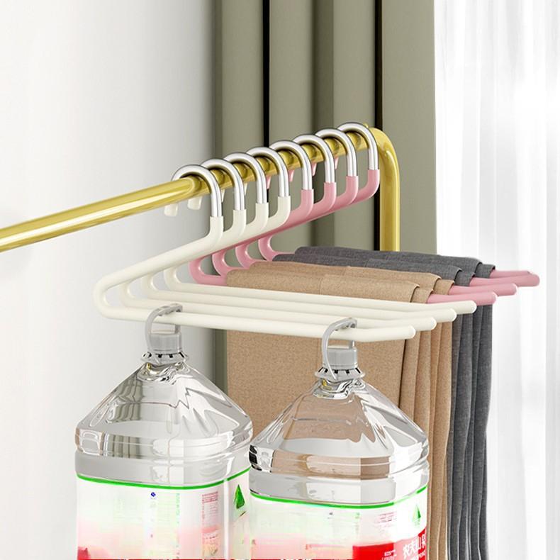 3 Pcs Non-marking Trouser Clip Non-slip 2 Shaped Z Wardrobe Built-in Goose Type Trouser Hanger for Home Use Hanging Trouser Hanger